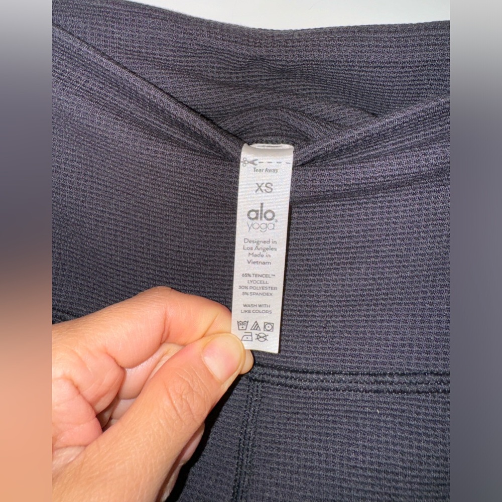 Alo yoga high-waist micro waffle lowkey legging XS